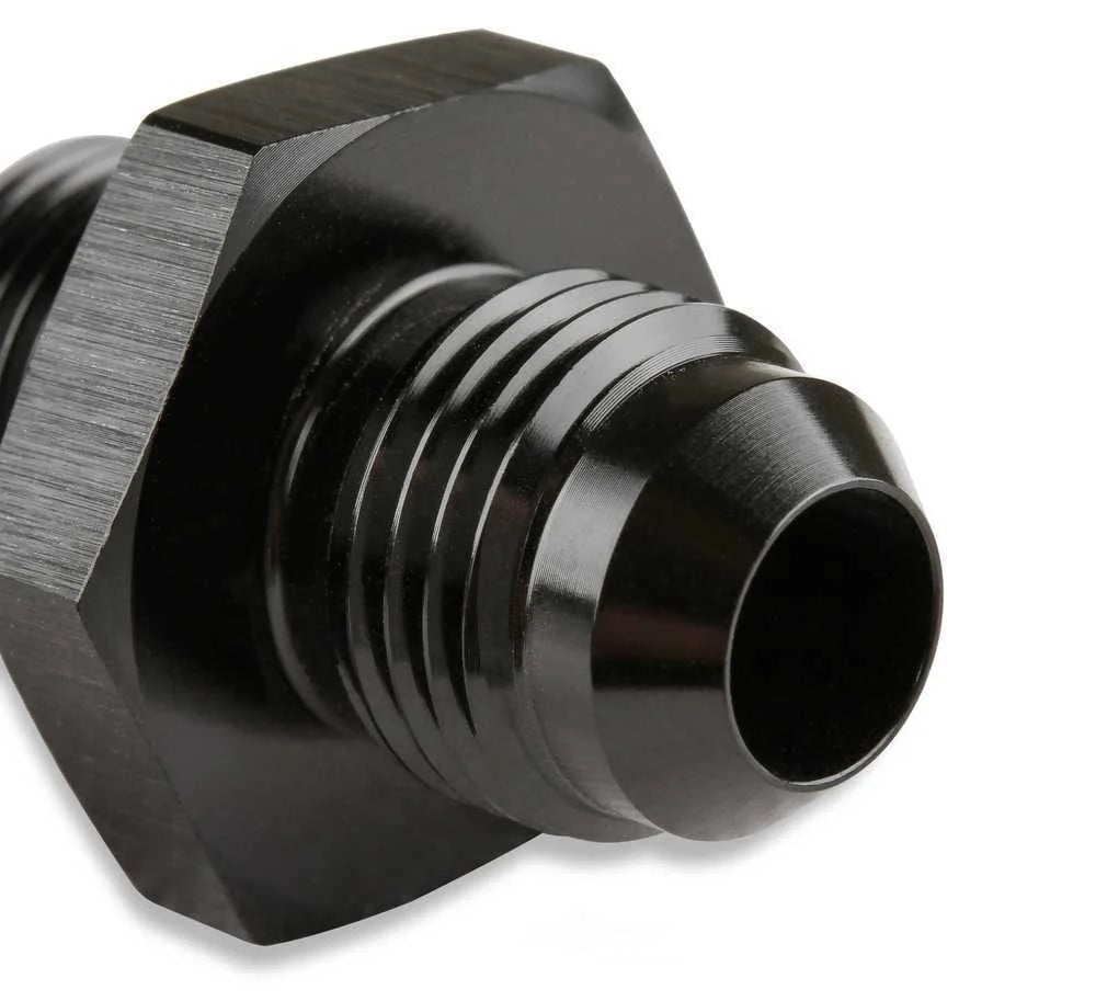 Mr Gasket Mr. Gasket Aluminum Tube Adapter -6 AN Male AN To 5/16 Inch Tubing Black 892005-BL - Back View
