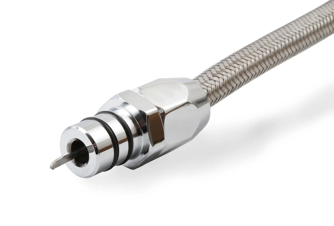 Mr Gasket Mr. Gasket Automatic Transmission Dipstick & Tube - Braided Stainless Steel 9704G - Back View