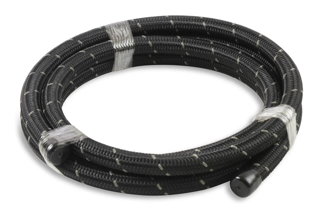 Mr Gasket Mr. Gasket Black Nylon Braided Hose 10 AN - 3 Feet 840310 - Side View