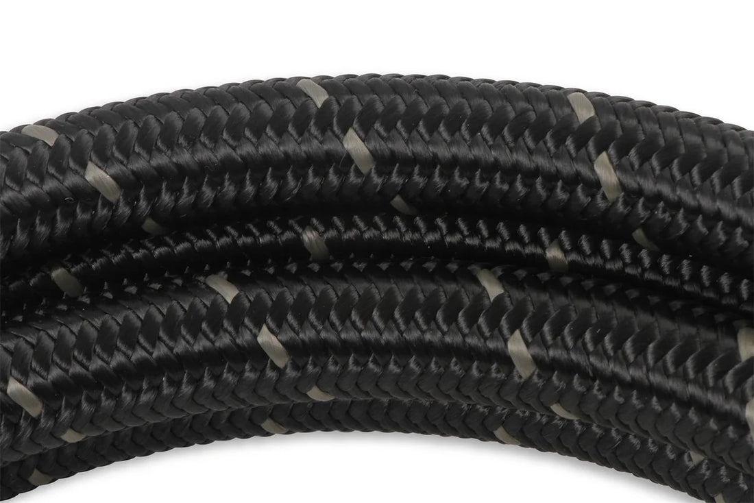 Mr Gasket Mr. Gasket Black Nylon Braided Hose 10 AN - 3 Feet 840310 - Detail View