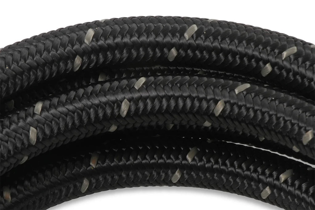 Mr Gasket Mr. Gasket Black Nylon Braided Hose 8 AN - 3 Feet 840308 - Detail View