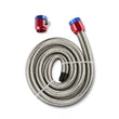Load image into Gallery viewer, Mr Gasket Mr. Gasket Braided Steel Fuel Line Kit - 3/8 Inch x 3 Foot 1526 - Side View