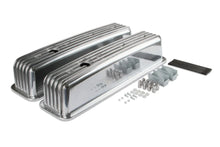 Load image into Gallery viewer, Mr Gasket Mr. Gasket Cast Aluminum Ball Milled Center Bolt Valve Covers - Polished 6856G - Main Product View