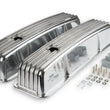 Load image into Gallery viewer, Mr Gasket Mr. Gasket Cast Aluminum Finned Valve Covers - Polished 6855G - Main Product View