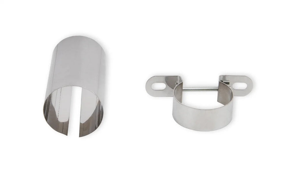 Mr Gasket Mr. Gasket Chrome Coil Holder Bracket with Bolt - Horizontal  Mount 9777 - Side View