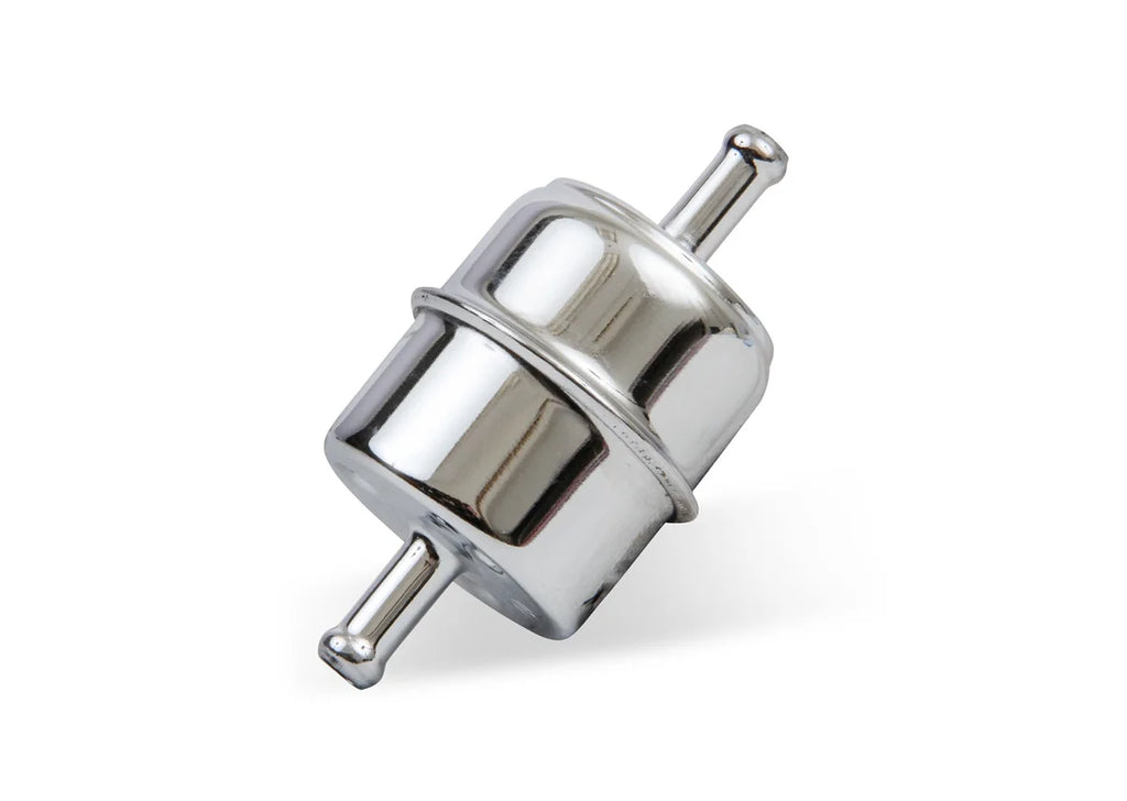 Mr Gasket Mr. Gasket Chrome Fuel Filter - Fits 5/16 Inch Hose 9745 - Installation View