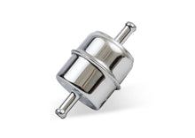 Load image into Gallery viewer, Mr Gasket Mr. Gasket Chrome Fuel Filter - Fits 5/16 Inch Hose 9745 - Installation View