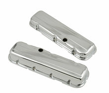 Load image into Gallery viewer, Mr Gasket Mr. Gasket Chrome Short-Style Valve Covers with Baffles 9803