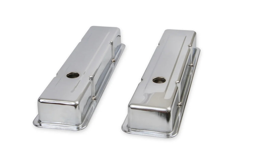 Mr Gasket Mr. Gasket Chrome Valve Covers - Dual Cap Holes 9800 - Main Product View
