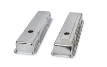 Load image into Gallery viewer, Mr Gasket Mr. Gasket Chrome Valve Covers - Dual Cap Holes 9800 - Main Product View