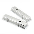 Load image into Gallery viewer, Mr Gasket Mr. Gasket Chrome Valve Covers - Dual Cap Holes 9800 - Side View
