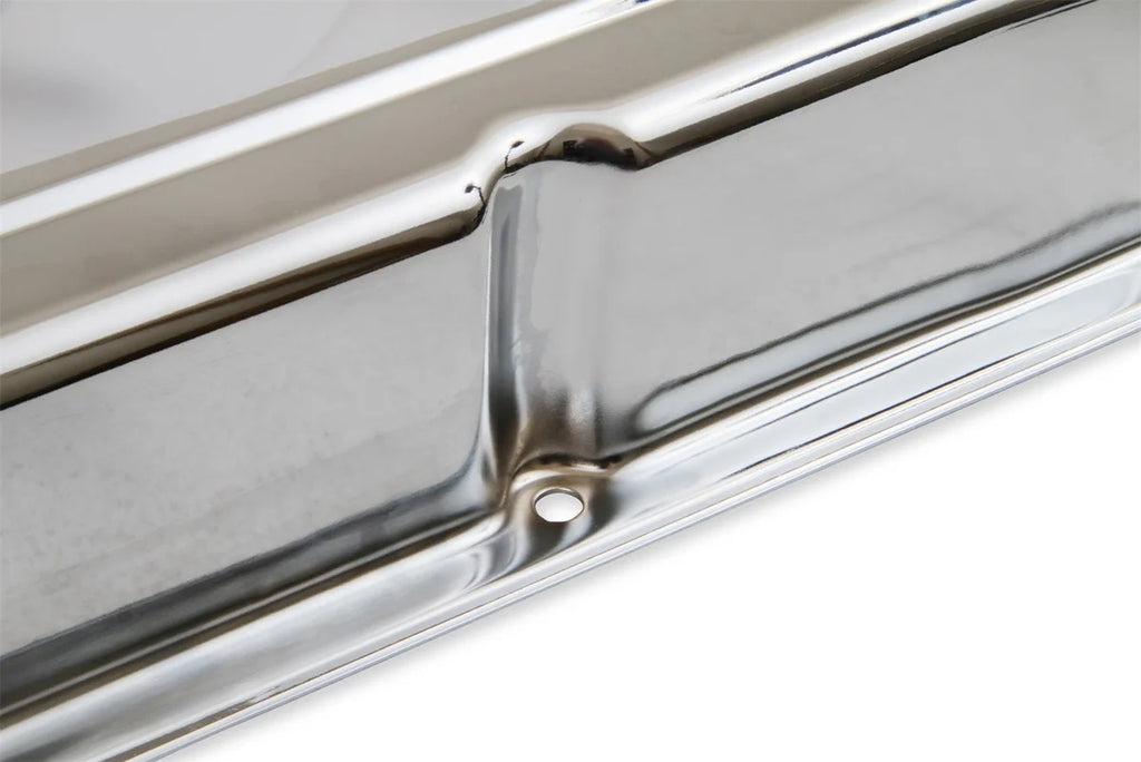 Mr Gasket Mr. Gasket Chrome Valve Covers - Dual Cap Holes 9800 - Installation View