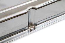 Load image into Gallery viewer, Mr Gasket Mr. Gasket Chrome Valve Covers - Dual Cap Holes 9800 - Installation View