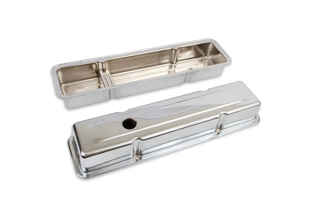 Mr Gasket Mr. Gasket Chrome Valve Covers - Dual Cap Holes 9800 - Additional View 7