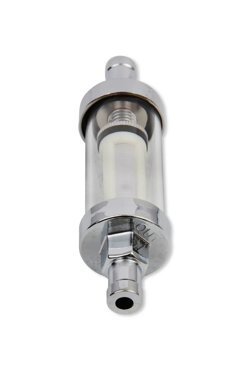 Mr Gasket Mr. Gasket Clearview Inline Fuel Filter - 3/8 Inch 9748 - Side View
