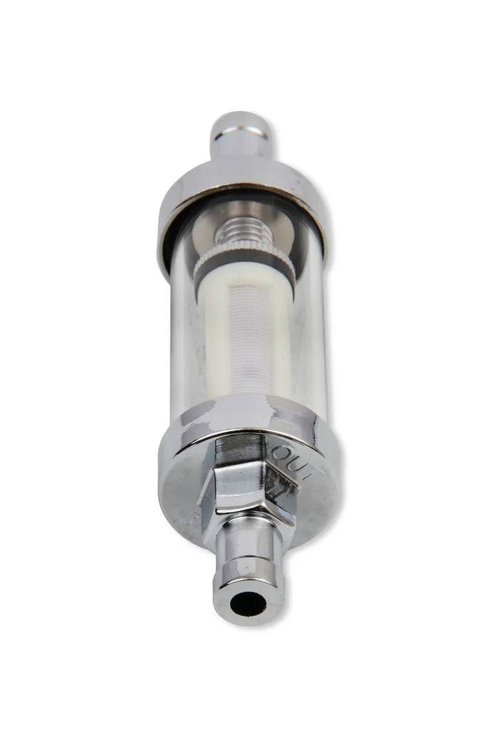 Mr Gasket Mr. Gasket Clearview Inline Fuel Filter - 3/8 Inch 9748 - Side View