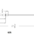 Load image into Gallery viewer, Mr Gasket Mr. Gasket Engine Oil Dipstick - Chrome 6235 - Side View