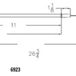 Load image into Gallery viewer, Mr Gasket Mr. Gasket Engine Oil Dipstick &amp; Tube - Chrome 6923 - Side View