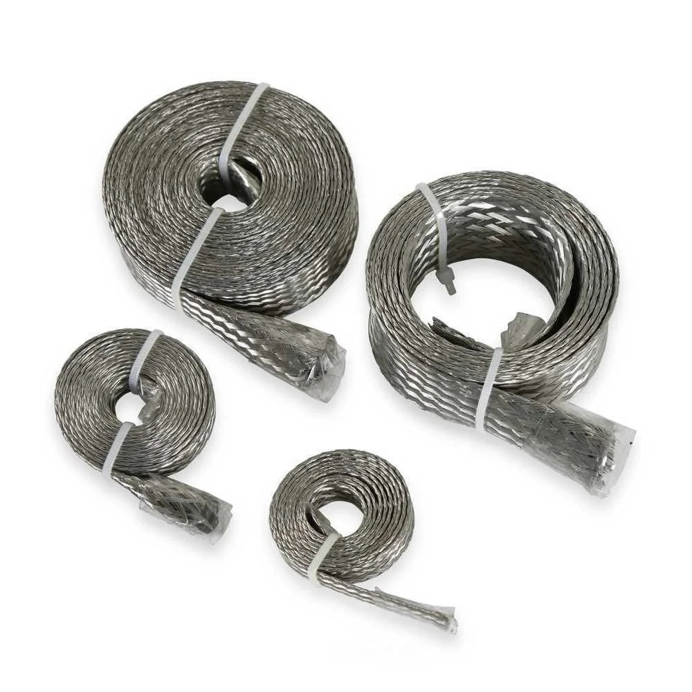 Mr Gasket Mr. Gasket Flex-Braid Hose Sleeve Kit - Silver 8092 - Additional View 5