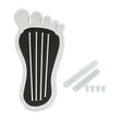 Load image into Gallery viewer, Mr Gasket Mr. Gasket Foot Print Gas Pedal Pad - Aluminum - Chrome &amp; Painted Black Trim - Main Product View