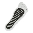 Load image into Gallery viewer, Mr Gasket Mr. Gasket Foot Print Gas Pedal Pad - Aluminum - Chrome &amp; Painted Black Trim - Back View
