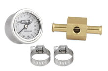 Load image into Gallery viewer, Mr Gasket Mr. Gasket Fuel Block with 0-15 PSI Liquid Filled Fuel Pressure Gauge 1564 - Main Product View