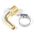 Load image into Gallery viewer, Mr Gasket Mr. Gasket Fuel Line Fitting - 3/8 Inch NPT to 3/8 Inch Hose Barb - 90° - Brass