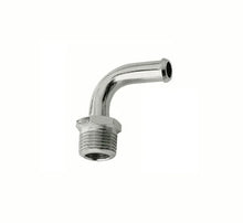 Load image into Gallery viewer, Mr Gasket Mr. Gasket Fuel Line Fitting - 3/8 Inch NPT to 3/8 Inch Hose Barb - 90° - Chrome
