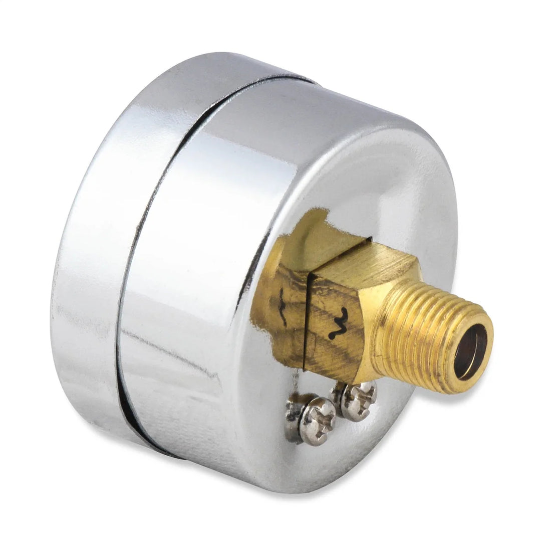 Mr Gasket Mr. Gasket Fuel Pressure Gauge - 0-15 PSI - 1-1/2 Inch Diameter 1561 - Side View