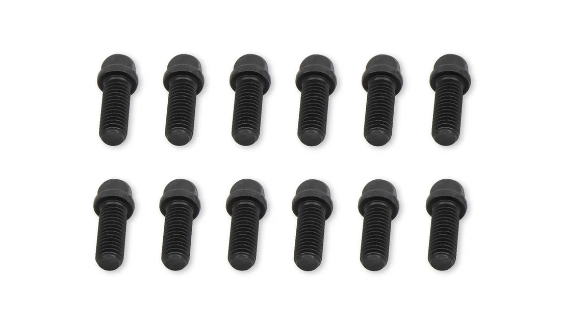 Mr Gasket Mr. Gasket Header Bolts -3/8-16 x 1 Inch Hex Head - Black Oxide 917 - Back View