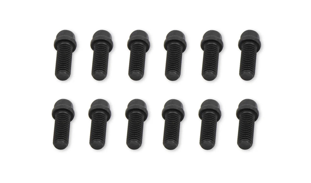 Mr Gasket Mr. Gasket Header Bolts -3/8-16 x 1 Inch Hex Head - Black Oxide 917 - Back View