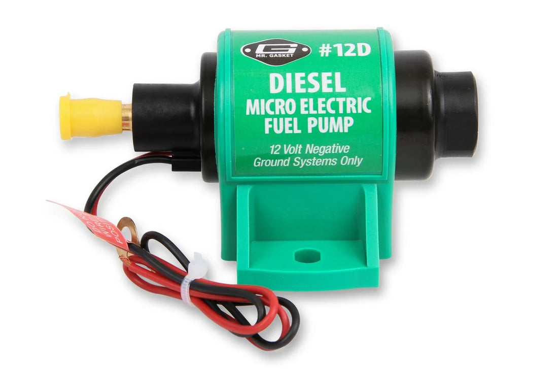 Mr Gasket Mr. Gasket Micro Electric Fuel Pump 12D - Side View
