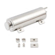 Load image into Gallery viewer, Mr Gasket Mr. Gasket Overflow Tank - 3 Inch Diameter 10" Height Polished Stainless Steel 9133 - Side View