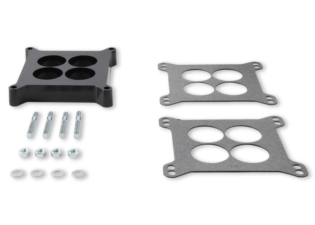 Mr Gasket Mr. Gasket Phenolic Carburetor Spacer - 1 Inch - 4 Hole Center - Side View