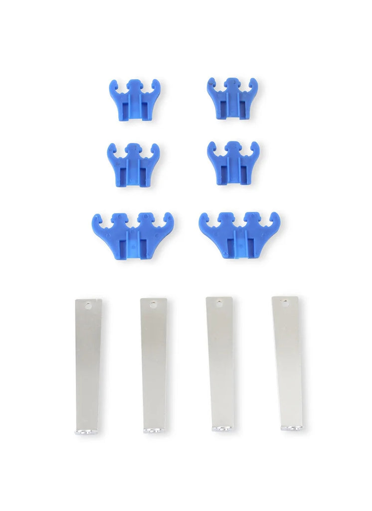Mr Gasket Mr. Gasket Standard Wire Loom Kit - Chrome / Blue 9881 - Side View