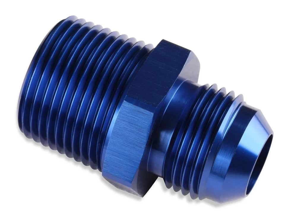 Mr Gasket Mr. Gasket Straight -10 AN To 3/8 Inch NPT Adapter - Blue 481611 - Main Product View