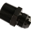 Load image into Gallery viewer, Mr Gasket Mr. Gasket Straight -4 AN To 1/8 Inch NPT Adapter - Black 481604-BL - Main Product View