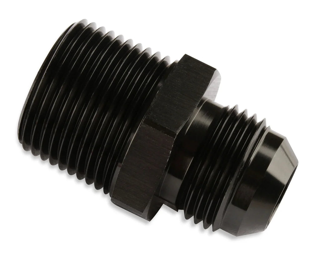 Mr Gasket Mr. Gasket Straight -6 AN To 1/2 Inch NPT Adapter - Black 481668-BL - Main Product View