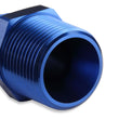 Load image into Gallery viewer, Mr Gasket Mr. Gasket Straight -6 AN To 1/8 Inch NPT Adapter - Blue 481662 - Detail View
