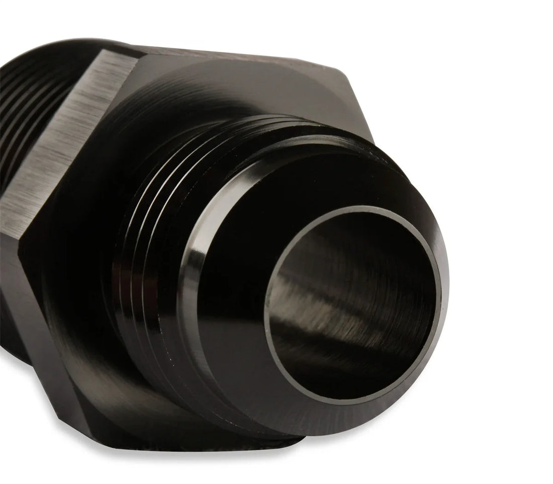 Mr Gasket Mr. Gasket Straight -8 AN To 1/2 Inch NPT Adapter - Black 481688-BL - Side View