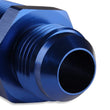 Load image into Gallery viewer, Mr Gasket Mr. Gasket Straight -8 AN To 1/2 Inch NPT Adapter - Blue 481688 - Side View