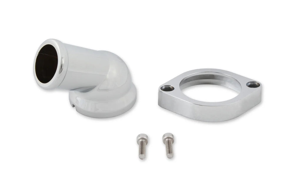 Mr Gasket Mr. Gasket Water Neck - Swivel - 30 Degree Angle - Chrome - Side View