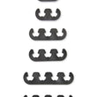 Load image into Gallery viewer, Mr Gasket Mr. Gasket Wire Separators - Plastic - 7 mm / 8 mm - Black 9728 - Side View