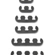 Load image into Gallery viewer, Mr Gasket Mr. Gasket Wire Separators - Plastic - 7 mm / 8 mm - Black 9728 - Back View