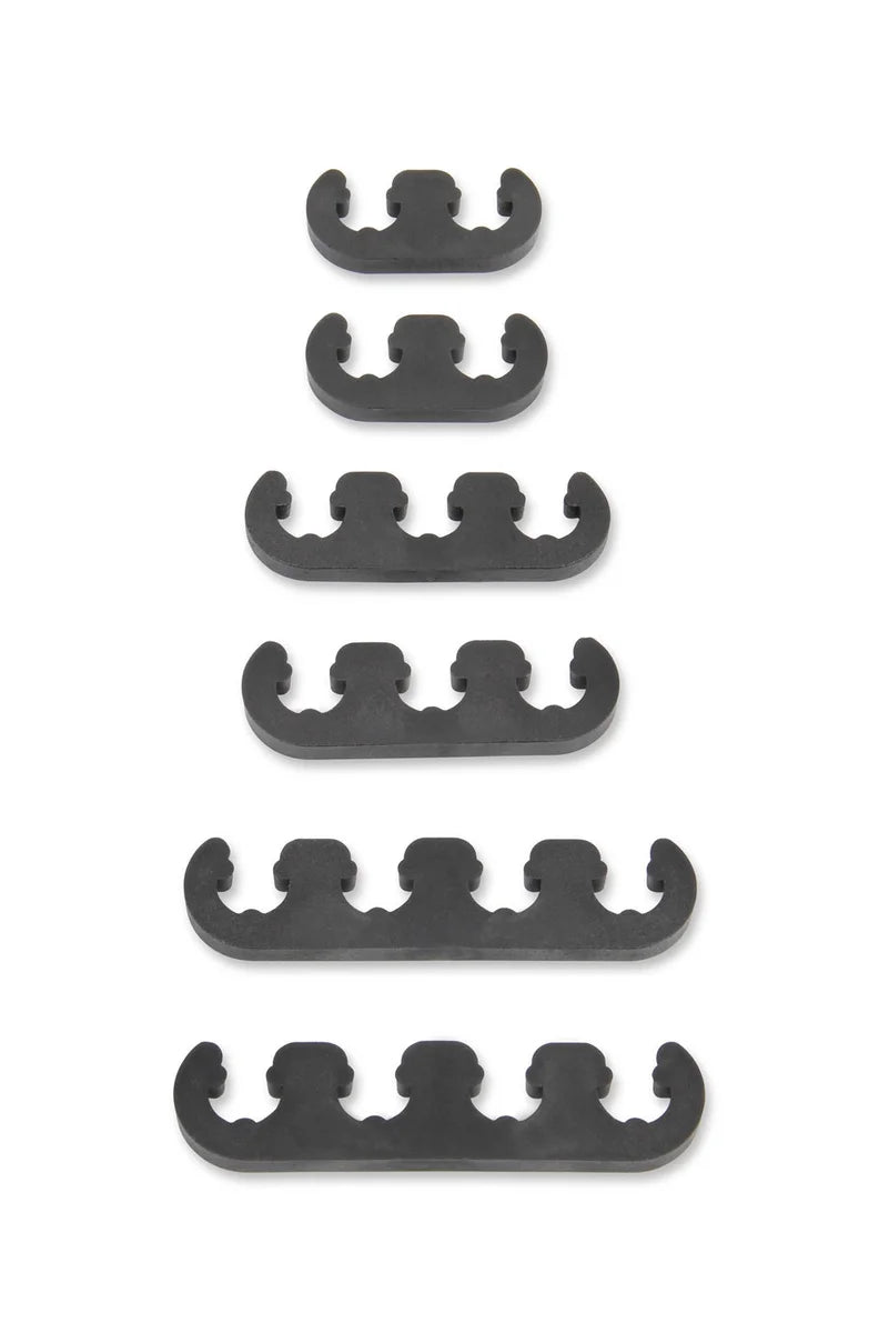Mr Gasket Mr. Gasket Wire Separators - Plastic - 7 mm / 8 mm - Black 9728 - Back View