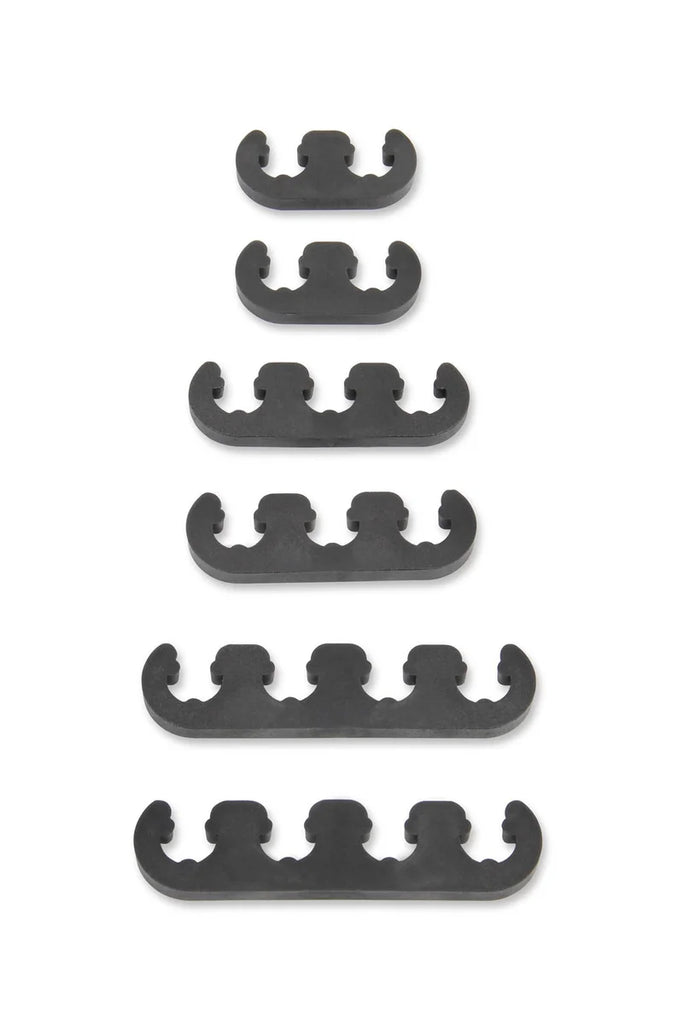 Mr Gasket Mr. Gasket Wire Separators - Plastic - 7 mm / 8 mm - Black 9728 - Back View