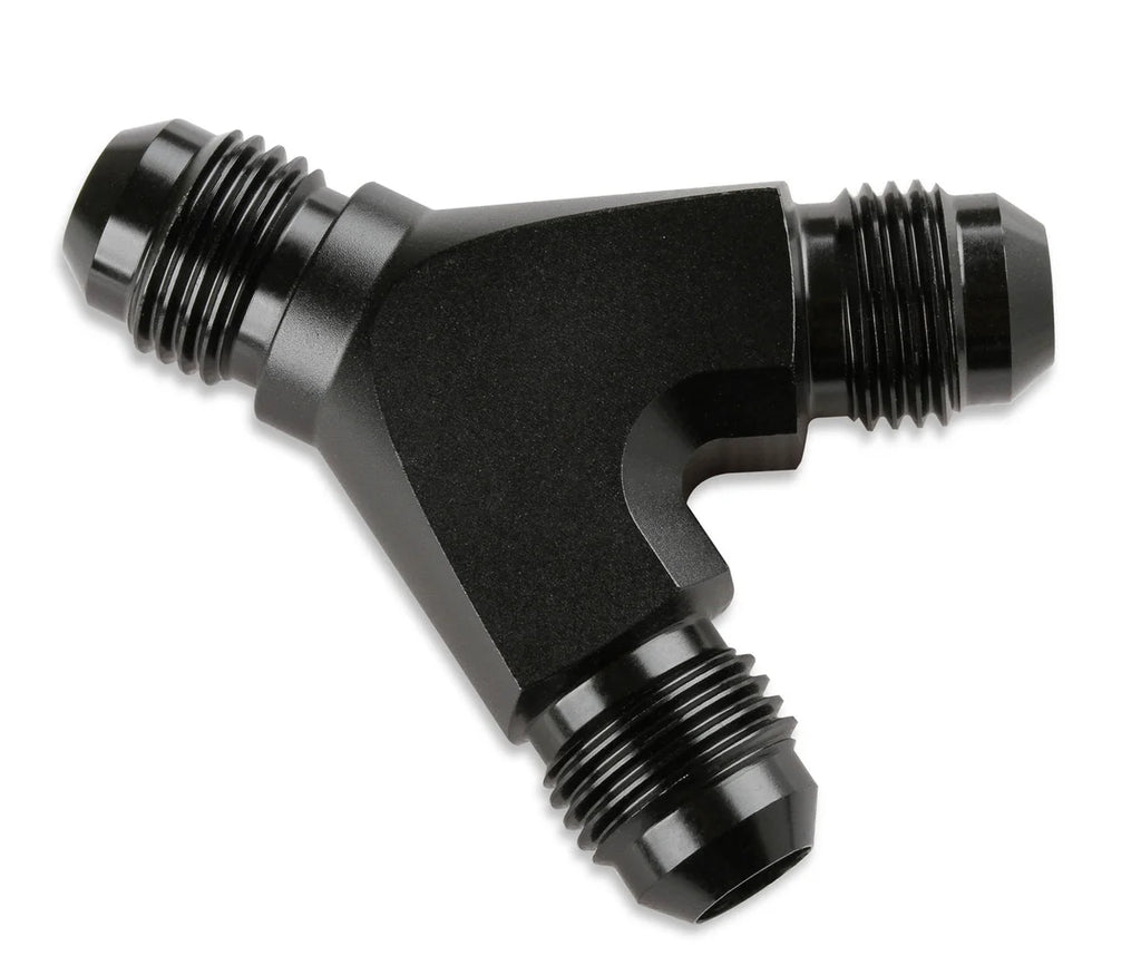 Mr Gasket Mr. Gasket Y Adapter -6 AN -6 AN -6 AN Black 1006-BL - Main Product View