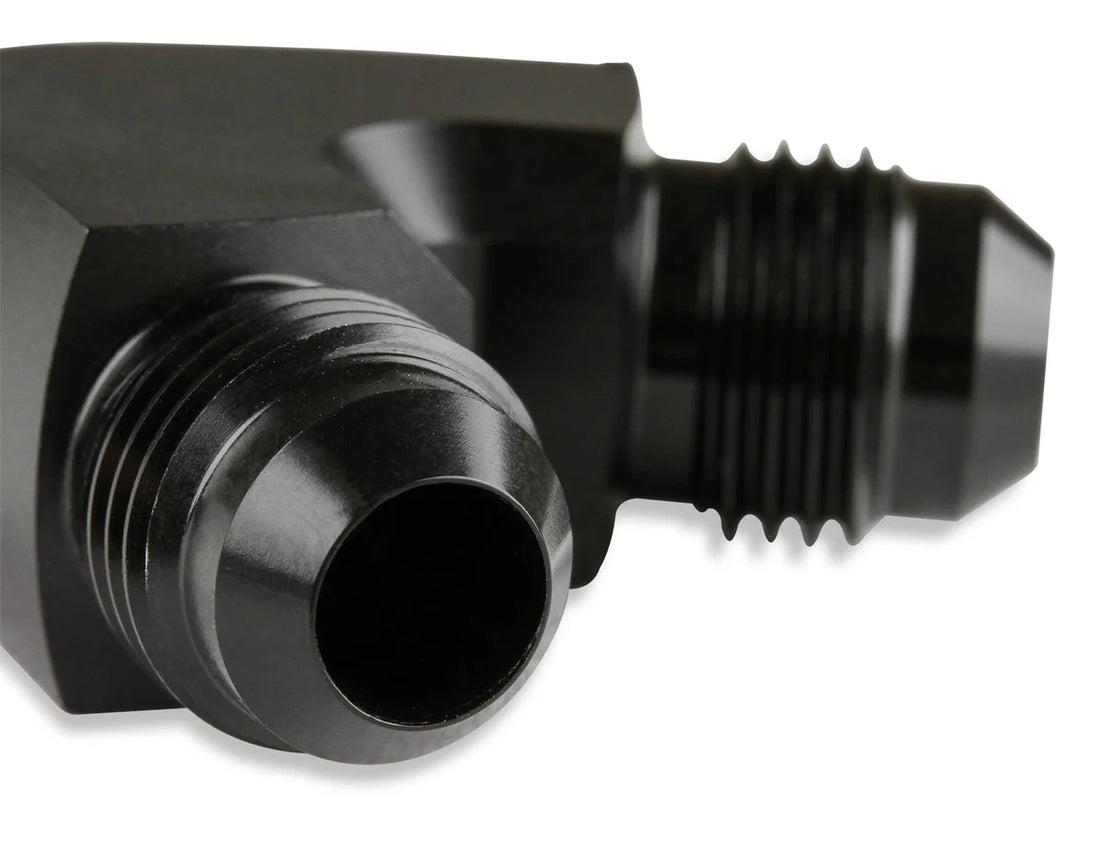 Mr Gasket Mr. Gasket Y Adapter -6 AN -6 AN -6 AN Black 1006-BL - Side View