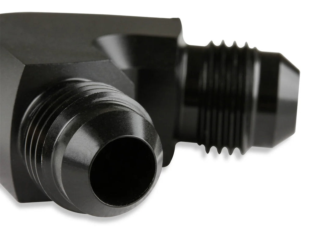 Mr Gasket Mr. Gasket Y Adapter -6 AN -6 AN -6 AN Black 1006-BL - Side View