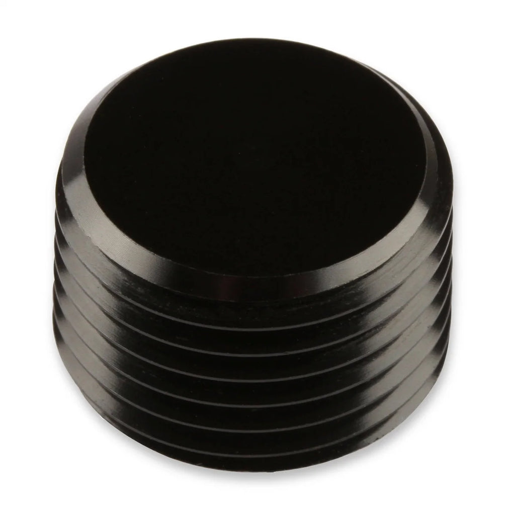 Mr Gasket NPT Plug - 6061 Aluminum Construction 493205-BL - Side View